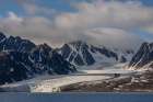 Norway, Svalbard. Monacobreen Glacier ends in Arctic Ocean. Art Print